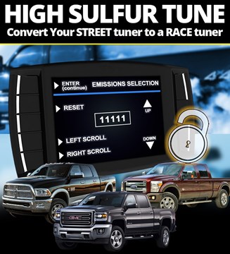 H&S High Sulfur Unlock Code for XRT Pro and Mini Maxx Tuners